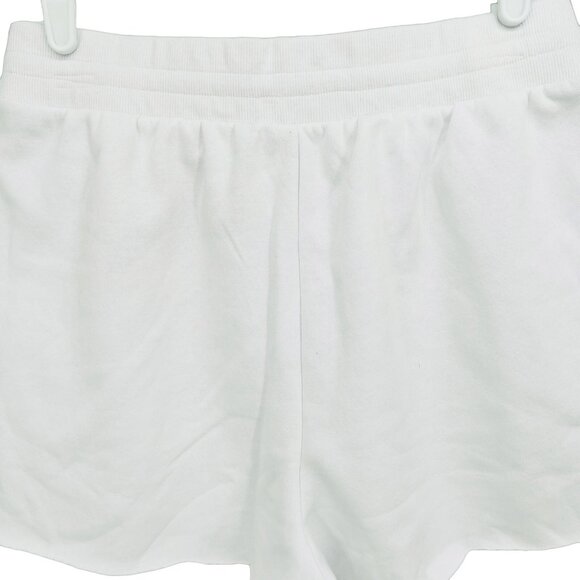 NWOT True Religion Women's White Color Block Lounge Sweat Shorts Size Large - Picture 4 of 8